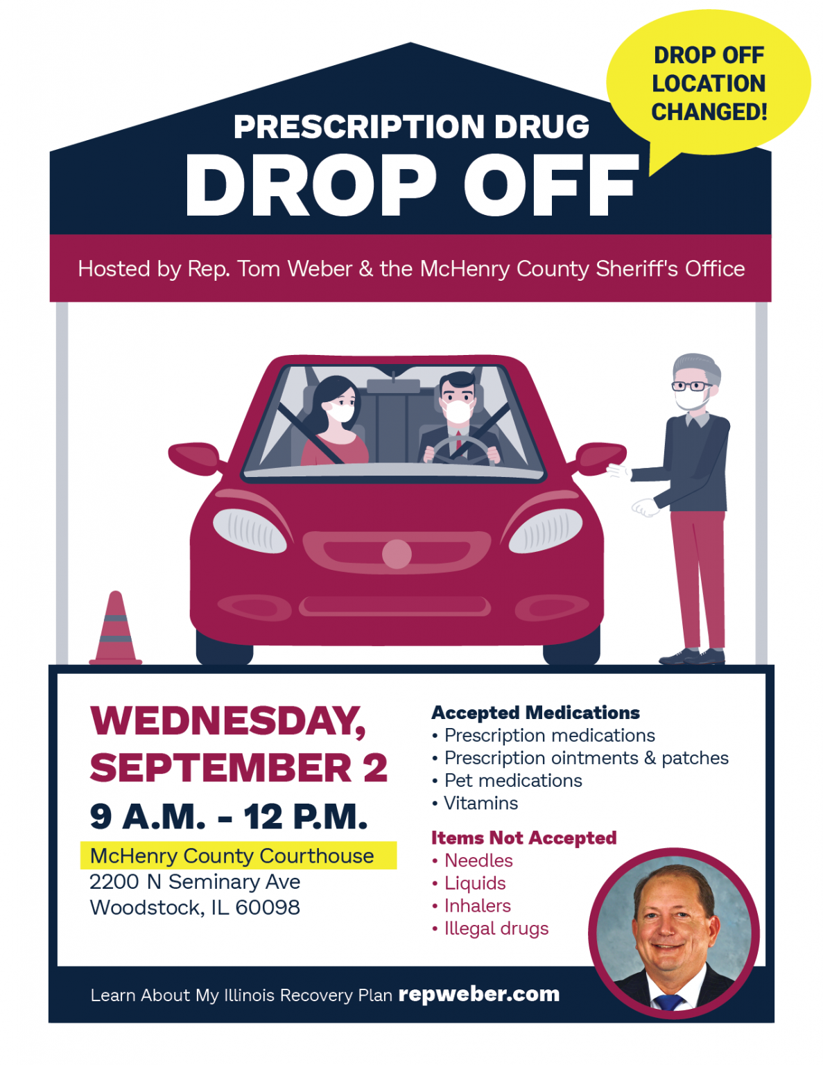 Free Prescription Drug Drop Off **New Location** Tom er